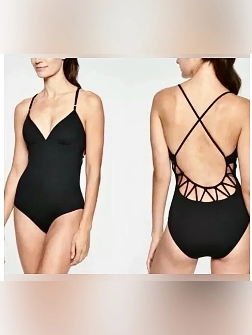 Athleta Kihei Loop Back One-Piece Swimsuit M Tall